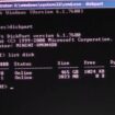 Disk partition Error