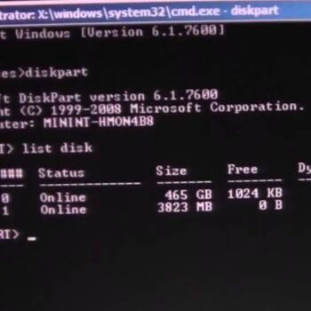 Disk partition Error