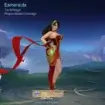 Esmeralda from Mobile Legends with her shield and magic power