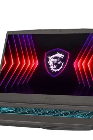 Featured view of MSI Gaming Thin A15 B7UCX showcasing sleek design and build