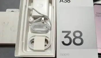 What is in the box of OPPO A38 smartphone - charger, phone, user manual