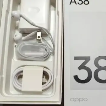 What is in the box of OPPO A38 smartphone - charger, phone, user manual