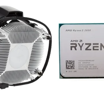 Gaming setup with AMD Ryzen 5 2600 processor and NVIDIA RTX 3060 GPU
