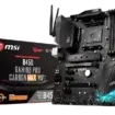 MSI B450 GAMING PRO CARBON MAX WIFI motherboard front view