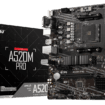 MSI A520M Pro motherboard with Ryzen compatibility, M.2 slot, HDMI, and PCIe 3.0 for affordable gaming and productivity.
