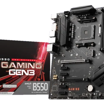 MSI B550 GAMING GEN3 motherboard overview showcasing key features and design.