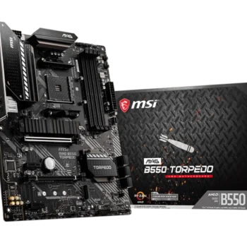 MSI MAG B550 TORPEDO motherboard featuring PCIe 4.0, dual M.2 slots, and robust cooling designed for gamers and PC enthusiasts.
