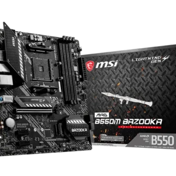 MSI MAG B550M BAZOOKA motherboard overview showcasing its layout and features.