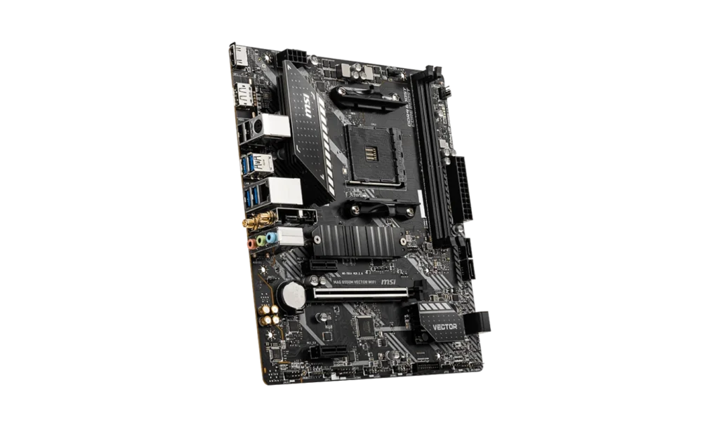 MSI MAG B550M VECTOR WIFI Motherboard Back Panel Overview