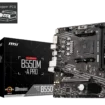 MSI PRO B550M-A PRO motherboard overview showing design and components.