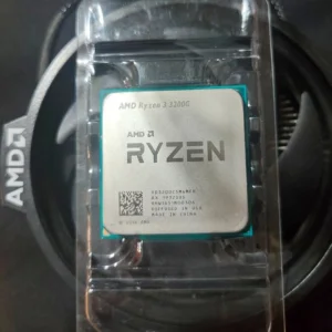 AMD Ryzen 3 3200G Desktop Processor with 4 Cores, 4 Threads, 4.0 GHz Boost, and Integrated Radeon Vega 8 Graphics for Gaming and Productivity.