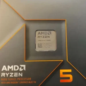 AMD Ryzen 5 8500G Processor with 6 Cores, 12 Threads, Up to 5 GHz Boost Clock, and Radeon 740M Integrated Graphics for Gaming and Content Creation.