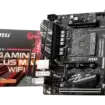 MSI B450I GAMING PLUS MAX WIFI mini-ITX motherboard, designed for compact gaming builds
