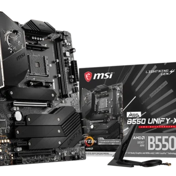 MSI MEG B550 UNIFY-X motherboard overview showcasing premium design and features.