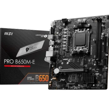 MSI PRO B650M-B motherboard overview showcasing compact design."