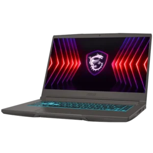MSI THIN 15 B12UC-1435PH laptop with 15.6-inch 144Hz display, Intel Core i5, RTX 3050 graphics, and Cosmos Gray chassis, ideal for gaming and multitasking.