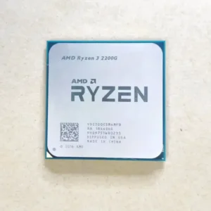 Ryzen 3 2200G quad-core processor with integrated Radeon Vega graphics for entry-level gaming