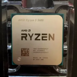 AMD Ryzen 5 5600 processor with 6 cores for high-speed performance in gaming and productivity