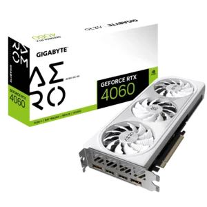 Gaming Setup Featuring Gigabyte RTX 4060 AERO OC 8G Graphics Card with PCIe 4.0