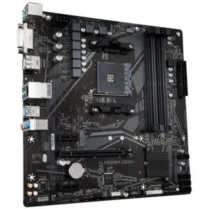 GIGABYTE A520M DS3H - AM4 motherboard for Ryzen 5000 and earlier processors, featuring DDR4 support and PCIe 3.0, ideal for budget gaming and productivity builds.