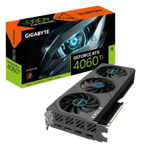High-performance Gigabyte RTX™ 4060 Ti EAGLE 8G with DLSS 3 and ray tracing technology for immersive gaming and creative workflows.