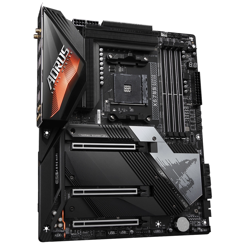 Gigabyte X570S AORUS MASTER - AM4 Motherboard for Ryzen 5000 with PCIe 4.0 and Wi-Fi 6