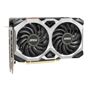 MSI GeForce GTX 1660 SUPER VENTUS XS OC graphics card with 6GB GDDR6 memory, designed for smooth 1080p gaming and efficient cooling with dual-fan technology