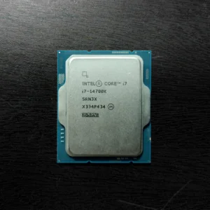 Intel Core i7-14700K CPU delivering powerful multitasking, exceptional gaming, and creative capabilities with PCIe 5.0 and DDR5 support..