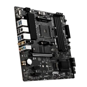 MSI B550M PRO-VDH WIFI motherboard showcasing Wi-Fi 6, PCIe 4.0, and advanced connectivity for Ryzen processors.