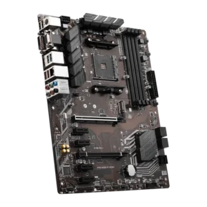 MSI PRO B550-P GEN3 AM4 Motherboard - Ryzen 5000 Compatibility, DDR4 Support, and PCIe 3.0 for Gaming and Productivity.
