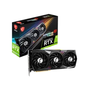 MSI GeForce RTX 3070 Ti GAMING X TRIO 8G graphics card with 8GB GDDR6X memory, TRI FROZR 2 cooling, and ray tracing technology for 1440p gaming