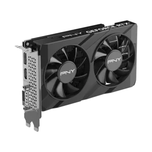 PNY GeForce RTX 3050 6GB VERTO Dual Fan Graphics Card - Ampere Architecture, Ray Tracing, and DLSS Technology for Enhanced 1080p Gaming.