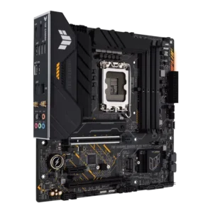 ASUS TUF GAMING B660M-PLUS WIFI motherboard with Intel 13th Gen support, PCIe 4.0, DDR4 memory, and Wi-Fi 6 for gaming and productivity.