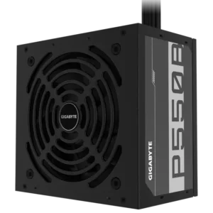 Gigabyte P550B PSU 550W, 80 PLUS Bronze certified, supports high-performance GPUs like RTX 4060, perfect for gaming setups with AMD Ryzen or Intel Core motherboards.
