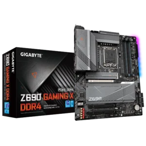 GIGABYTE Z690 GAMING X motherboard with Intel 13th/12th Gen support, PCIe 5.0, DDR4, and Wi-Fi 6 for high-performance gaming and productivity.