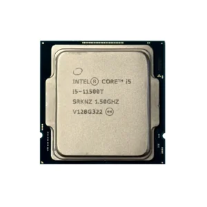 Intel Core i5-11500T desktop processor with advanced energy efficiency, 4.4GHz boost speed, integrated UHD Graphics 750, and dual-channel DDR4 support.