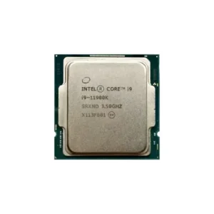 Intel Core i9-11900K CPU highlighting 8 cores, 16 threads, and 5.3GHz turbo boost for gaming, content creation, and multitasking.