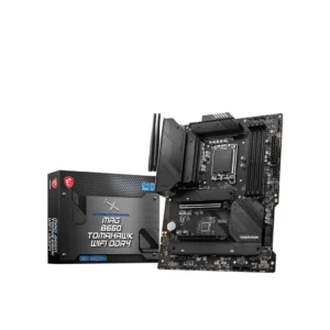 High-performance MSI MAG B660 TOMAHAWK WIFI Micro-ATX motherboard with DDR4 memory and dual M.2 slots.