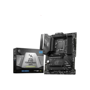 MSI MAG B760 TOMAHAWK WIFI DDR5 motherboard with PCIe 5.0, Wi-Fi 6E, and DDR5 support for high-performance gaming and multitasking.