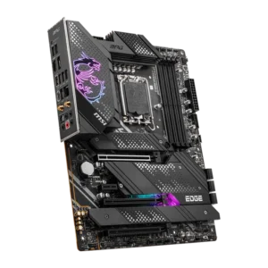 MSI MPG Z690 EDGE WIFI DDR5 motherboard with PCIe 5.0, DDR5, and Wi-Fi 6E for gaming and productivity builds.