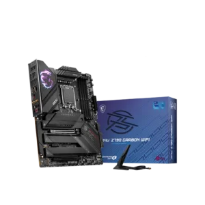 MSI MPG Z790 CARBON WIFI DDR5 Motherboard with PCIe 5.0 and Wi-Fi 6E for high-performance gaming and multitasking.