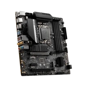 MSI PRO B660M-A motherboard with Intel 13th Gen compatibility, PCIe 4.0 support, and M.2 storage slots.
