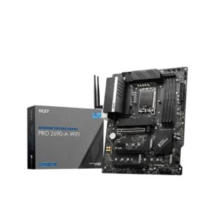 MSI PRO Z690-A WIFI DDR5 motherboard with PCIe 5.0, Wi-Fi 6E, and DDR5 support for Intel 12th/13th Gen processors
